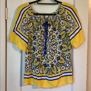 Catos peasant neck top